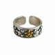 Gold Ring Floral Design - Vintage