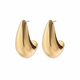 Gold Tear Drop Earrings - Vintage
