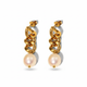 Pearl Earrings with Delicate Design - Artisan