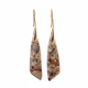 Emperor Stone Earrings - Geometric Pendant