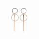 Gold Silver Stud Earrings - Minimalist
