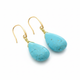 Turquoise Earrings - Antique Teardrop