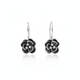 Sterling Silver Earrings - Vintage Rose Design