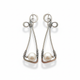 Silver Pearl Earrings - Vintage