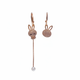 Copper Pearl Earrings - Tassel Design