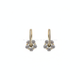 Crystal Stud Earrings - Floral Design