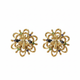 Gold Diamond Earrings - Vintage