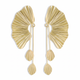 Gold Leaf Earrings - Polished