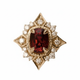 Gold Zircon Ring - Antique