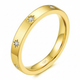 Gold Alloy Geometric Ring - Electroplated