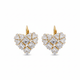 Zircon Heart Earrings - Timeless Design