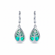 Sterling Silver Opal Earrings - Tree Design