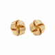 Gold Cross Stud Earrings - Classic