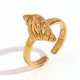 Gold Geometric Ring - Contemporary