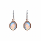 Copper Moonstone Earrings - Vintage