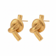 Gold Stud Earrings - Contemporary